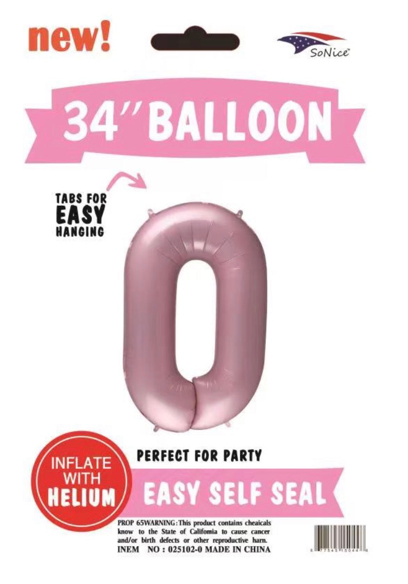 Number Metallic Balloons
