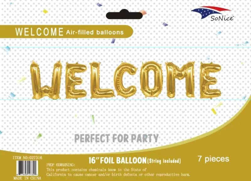 Welcome Balloon banner