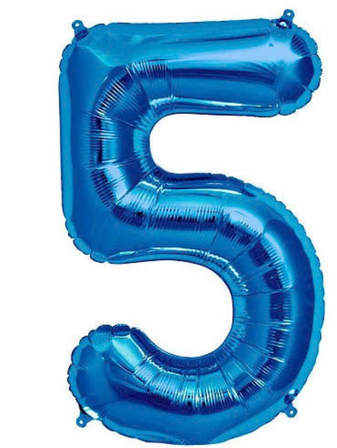 Number Metallic Balloons
