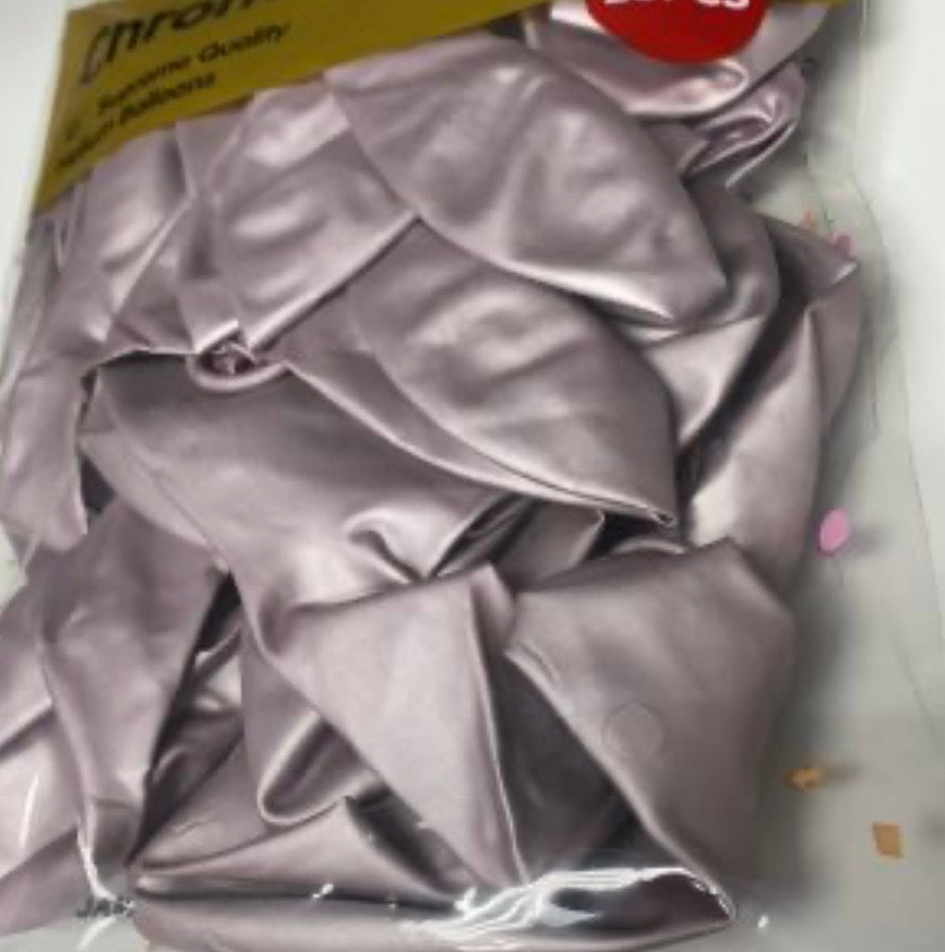 12" chrome Balloons