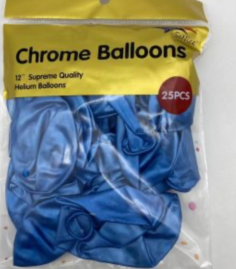 12" chrome Balloons