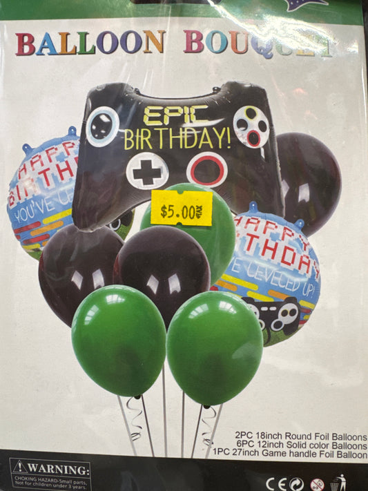 Video Game Balloon Bouquet