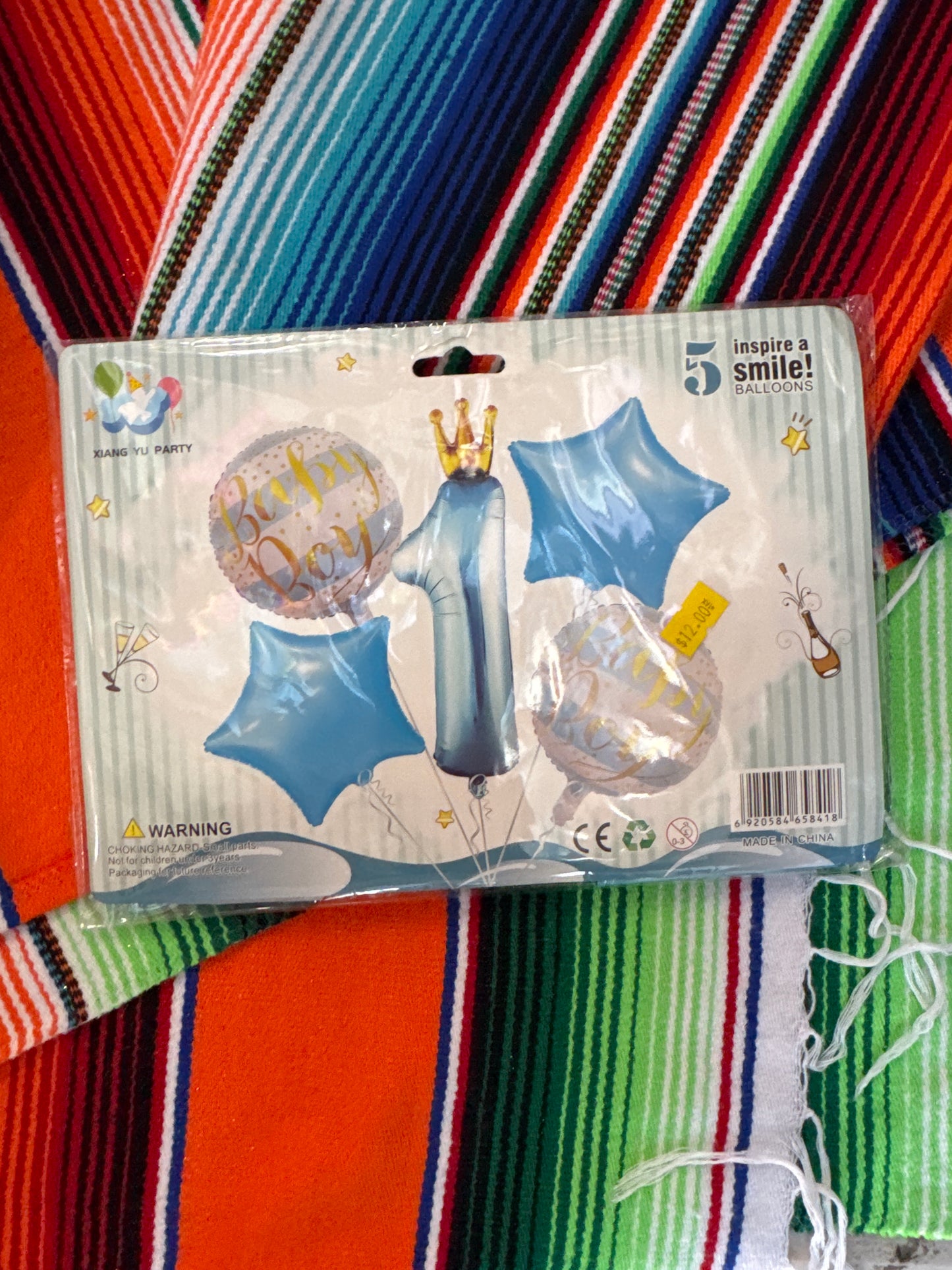 One Year Balloon bouquet