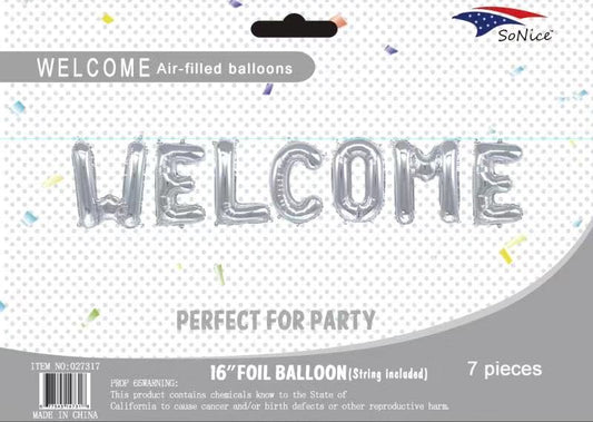 Welcome Balloon banner