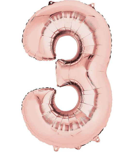 Number Metallic Balloons