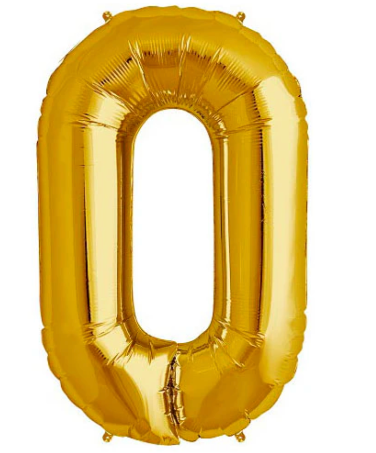 Number Metallic Balloons