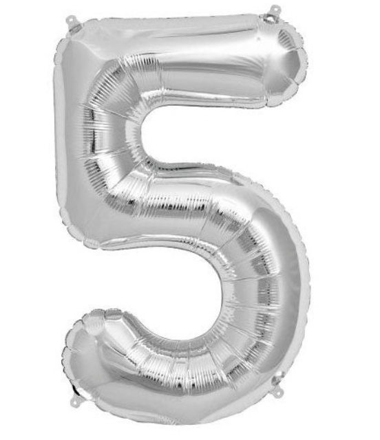 Number Metallic Balloons